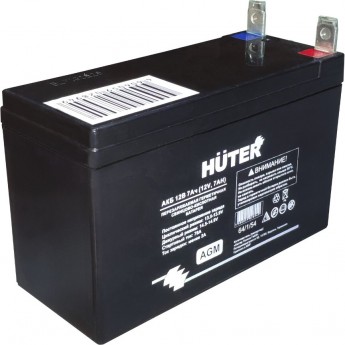 Аккумуляторная батарея АКБ 12В 7Ач HUTER