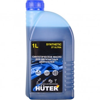 Масло HUTER 2Т ULTRA синтетическое для двухтактных двигателей, 1л.